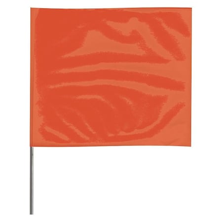 Marking Flag, Vinyl, 15" Wire Staffs, Blank, 15" L., 100 PK
