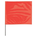 Marking Flag, Vinyl, 15" Wire Staff, Solid, 15" L., 100 PK