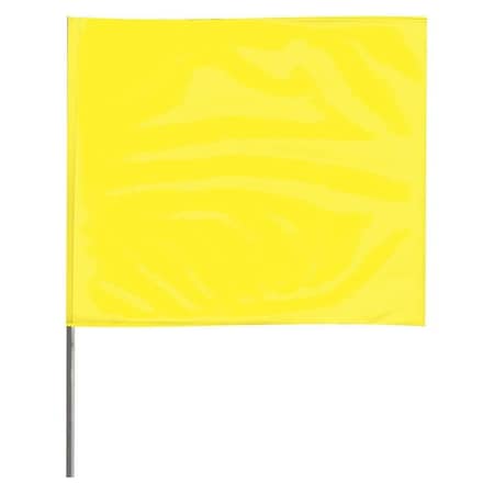 Marking Flag, Vinyl, 36" Wire Staff, Blank, 36" L., 100 PK