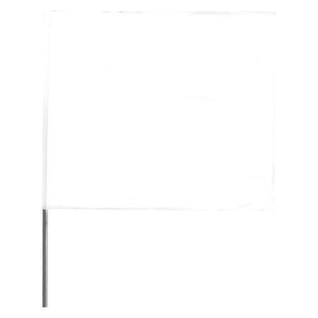 Marking Flag, Vinyl, 15" Wire Staffs, Solid, 15" L., 100 PK