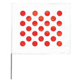 Marking Flag, Vinyl, 30" Wire Staff, Blank, 30" L., 100 PK