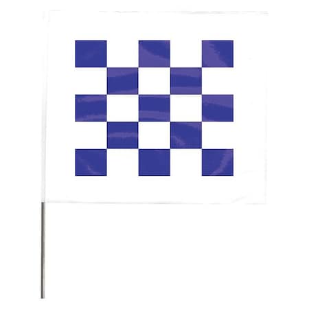 Marking Flag, Vinyl, 30" Wire Staff, Blank, 30" L., 100 PK