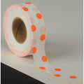 Flagging Tape, No Legend, Fluorescent Pink/White, 1 3/16 in Wide x 150 ft Length, Vinyl, 2.5 mil