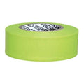 Flagging Tape, No Legend, Fluorescent Green, 1 3/16 in Wide x 150 ft Length, Vinyl, 3 mil