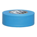 Flagging Tape, No Legend, Fluorescent Blue, 1 3/16 in Wide x 150 ft Length, Vinyl, 3 mil