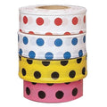 Flagging Tape, No Legend, Red/White, 1 3/16 in Wide x 300 ft Length, Vinyl, 2 mil