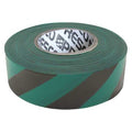 Flagging Tape, No Legend, Black/Green, 1 3/16 in Wide x 300 ft Length, Vinyl, 2 mil