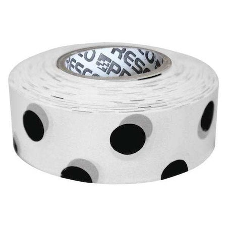 Flagging Tape, No Legend, Black/White, 1 3/16 in Wide x 300 ft Length, Vinyl, 2 mil