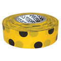 Flagging Tape, No Legend, Black/Yellow, 1 3/16 in Wide x 300 ft Length, Vinyl, 2 mil
