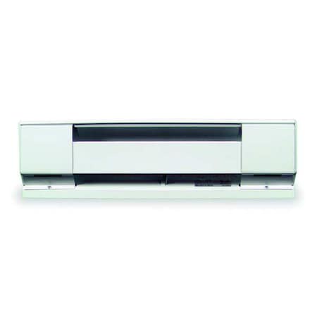 48" Electric Baseboard Heater, White, 1000W, 208V