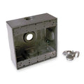 Weatherproof Electrical Box, 32 cu in, FSS Box Type, 2 Gangs, Aluminum, Square Shape