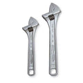 Adj. Wrench Set, Steel, Chrm, 6-1/4" to 10"