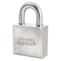 Padlock, Keyed Different, Standard Shackle, Rectangular Steel Body, Boron Shackle, 3/4 in W