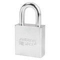 Padlock, Keyed Different, Standard Shackle, Rectangular Steel Body, Boron Shackle, 3/4 in W