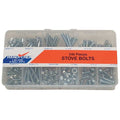 Bolt Assortment, Steel, Zinc Plated Finish