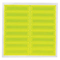 Hard Hat Label, 1 In. H, 4 In. W, PK16, LHR104GNYL