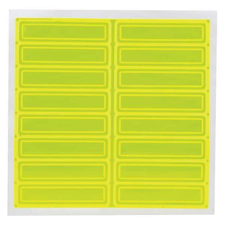 Hard Hat Label, 1 In. H, 4 In. W, PK16, LHR104GNYL