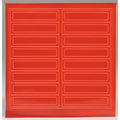Hard Hat Label, 1 In. H, 4 In. W, PK16, Legend Style: Blank