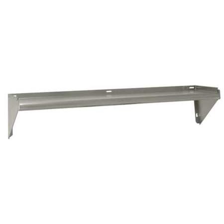 Stainless Steel Wall Shelf, 11-1/8"D x 24"W x 9-1/2"H, Silver