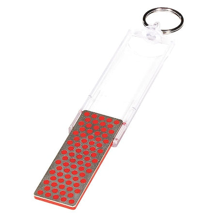 Mini Sharpening Stone, 2 5/8 in W, 7/8 in L, 1/4 in H, Diamond, Fine Grit, Red