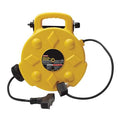 Cord Reel, 14 AWG, Yellow Reel Color, 50 ft Length, 3 Outlets