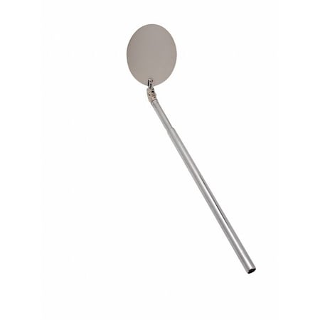 Inspection Mirror, Round, Metal, 9 3/4"-26"