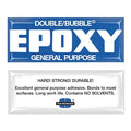 Epoxy Adhesive, Double/Bubble General Purpose Series, Clear, Dual-Cartridge, 10 PK, 1:01 Mix Ratio