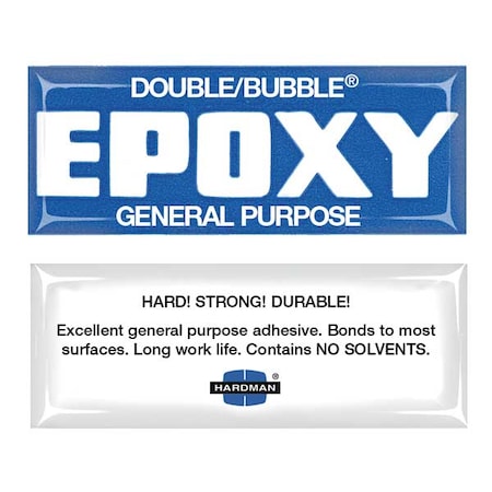 Epoxy Adhesive, Double/Bubble General Purpose Series, Clear, Dual-Cartridge, 10 PK, 1:01 Mix Ratio