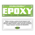 Epoxy Adhesive, Double/Bubble Water-Clear-Transparent Series, Clear, Jar, 10 PK, 1:01 Mix Ratio
