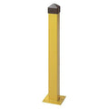 Bollard, Concrete, 5", 36 In. H, Yellow