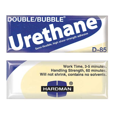 Hot Melt Adhesive, Double/Bubble D-85 Series, White, Packet, 10 PK, 1:01 Mix Ratio