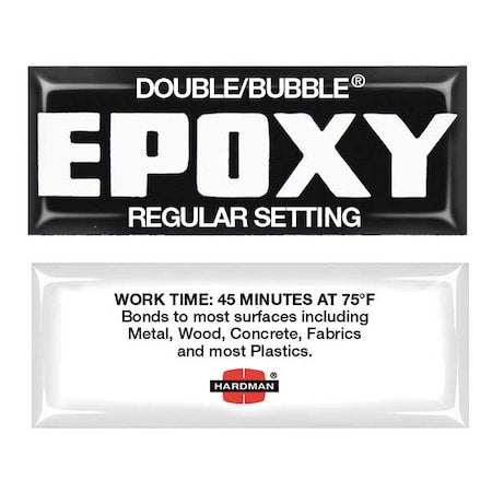 Contact Cement, Double/Bubble Regular Setting Series, Black, 5 oz, Tube, 10 PK, 1:01 Mix Ratio
