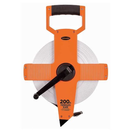 200 ft Engineer's Tape Measure, 1/2 in Blade