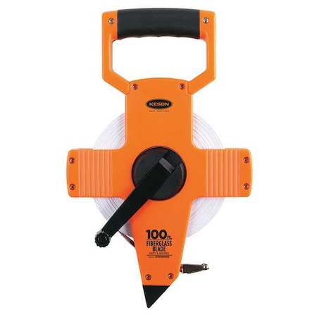 100 ft/30m Engineer's Tape Measure, 1/2 in Blade