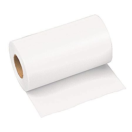 Flagging Tape, White, 6 in Wide x 300 ft Length, Vinyl, 2.5 mil