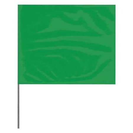 Marking Flag, PVC, Solid, 2.5" L., 100 PK