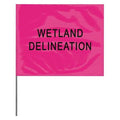 Marking Flag, PVC, Water Line, 4" L., 100 PK