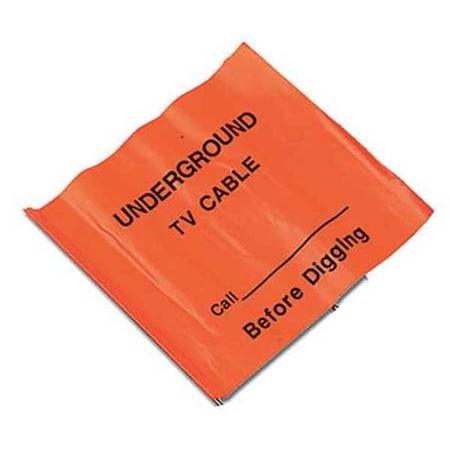 Marking Flag, PVC, Solid, 4" L., 100 PK
