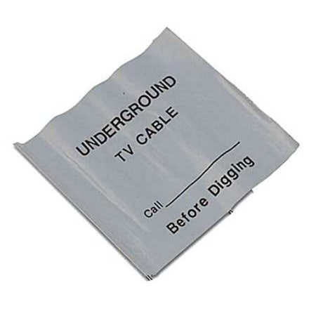 Marking Flag, PVC, Cable TV, 4" L., 100 PK