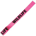 Flagging Tape, Wildlife, Fluorescent Pink, 1 1/2 in Wide x 150 ft Length, Vinyl, 2.5 mil