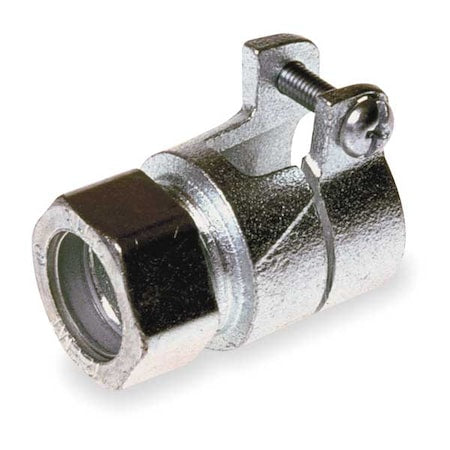 EMT Coupling, 3/4 in, Compression, Zinc Alloy, PVC Coated