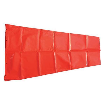 Replacement Windsock, Orange, Nylon, 96 in Length, Windsock Only