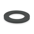 Channelizer Drum Base, Recycled Rubber, 2 in Height, 22 in Length, 20 lb, Black