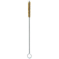 Tube and Pipe Brush, 6 in L Handle, 2 in L Brush, Tan, Brass, 8 in L Overall, 12 PK