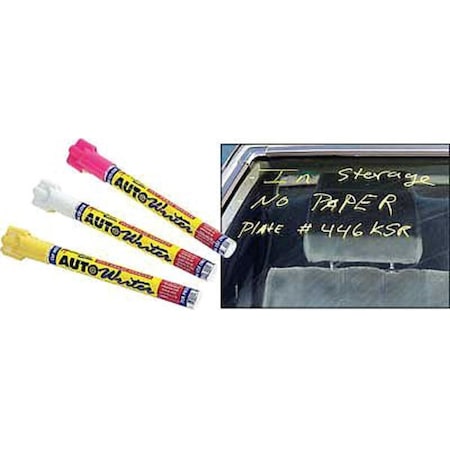 Paint Marker, Medium Tip, White Color Family, Paint, 4 PK