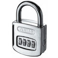Combination Padlock, Front, Black/Silver