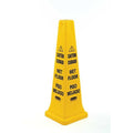 Safety Cone, 36 in Height, 12 1/4 in Width, HDPE, Cone, English, French, Spanish