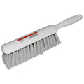 1 1/2 in W Bench Brush, Soft, 5 in L Handle, 8 in L Brush, White, Plastic, 13 in L Overall