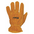 Leather Gloves, Keystone Thumb, Gold, L, 1 PR