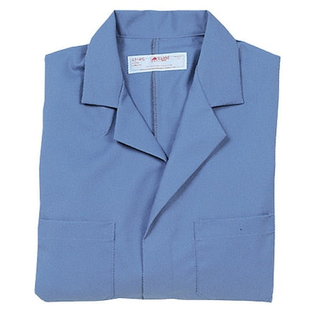 Collared Lab Coat, Polyester/Cotton, 4 Pockets, Snaps